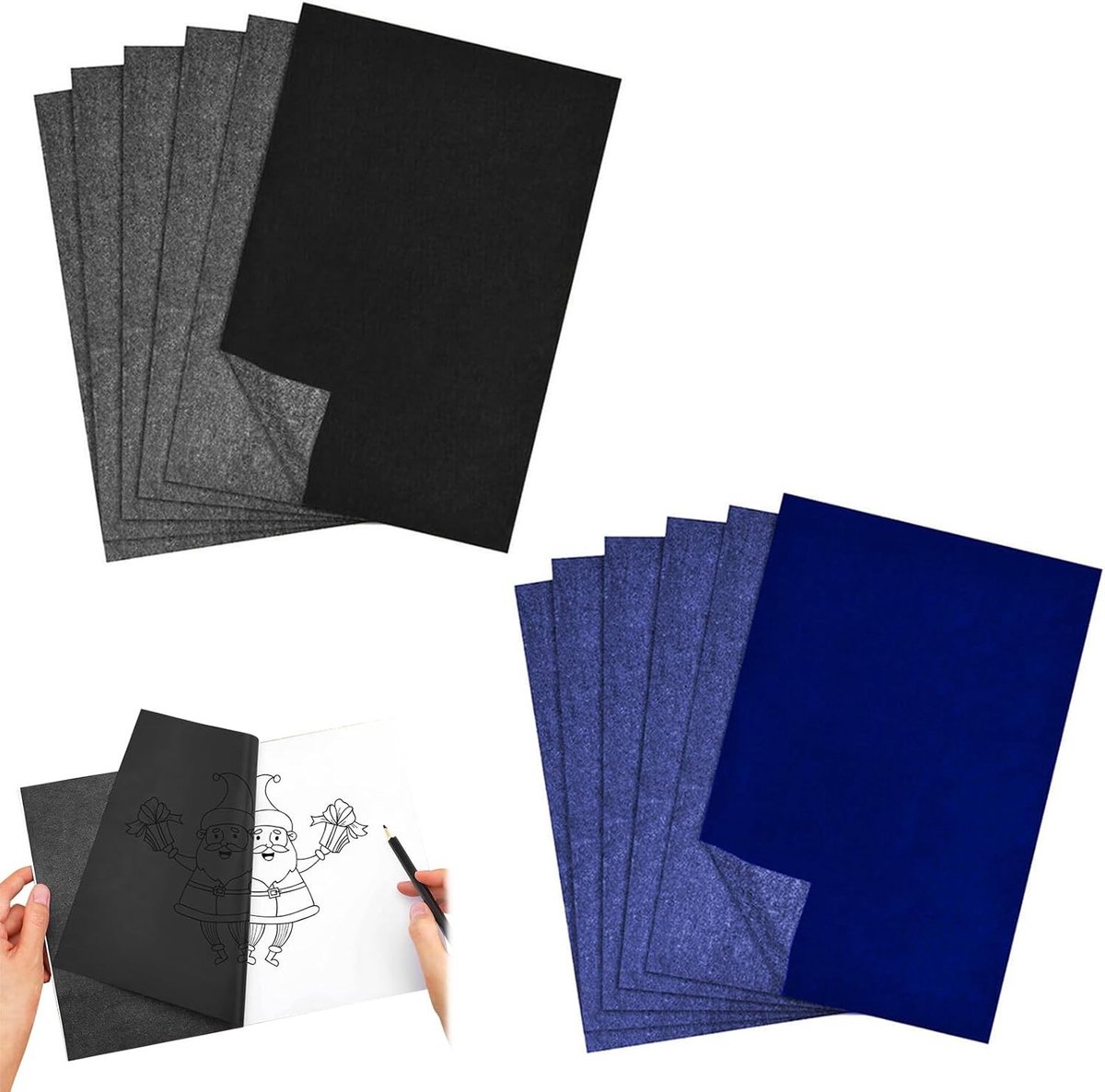 100 Vellen A4 Carbonpapier voor Overdracht - Perfect voor Hout, Metaal, Glas en DIY Creaties