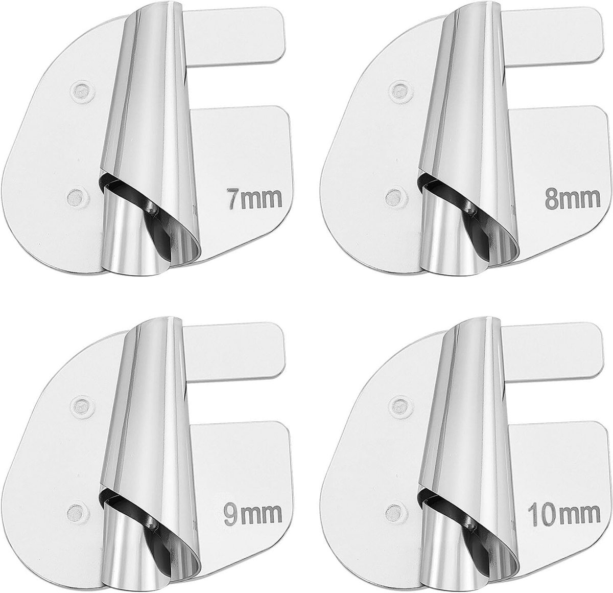 Set van 4 naaivoeten voor het maken van gerolde zomen, 4 maten voor perfecte afwerking (7-10mm)