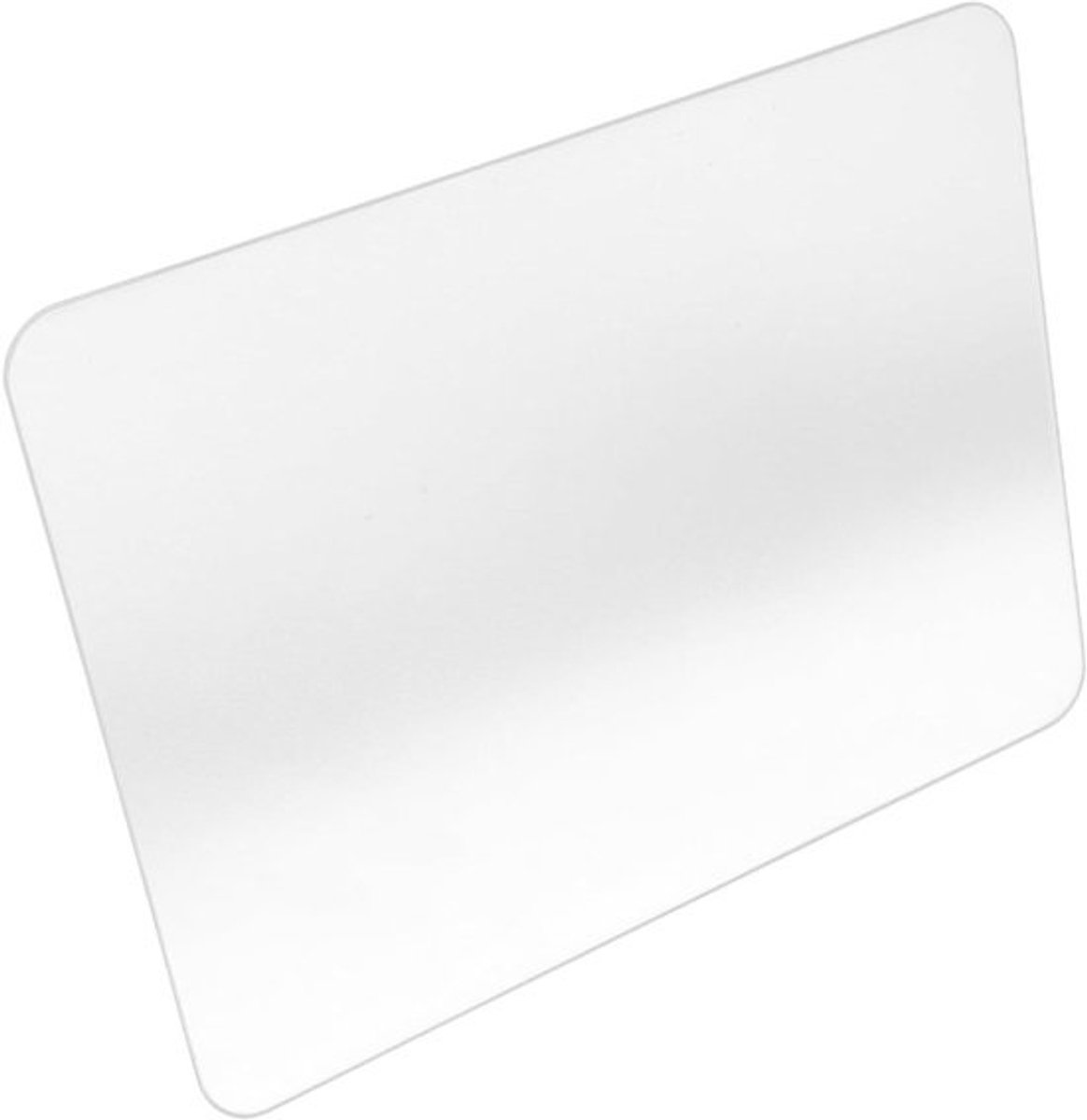 Glazen Muismat - Bureauonderlegger Glas - Gaming en Kantoor - Glad Oppervlak - 25 x 20 cm - Transparant