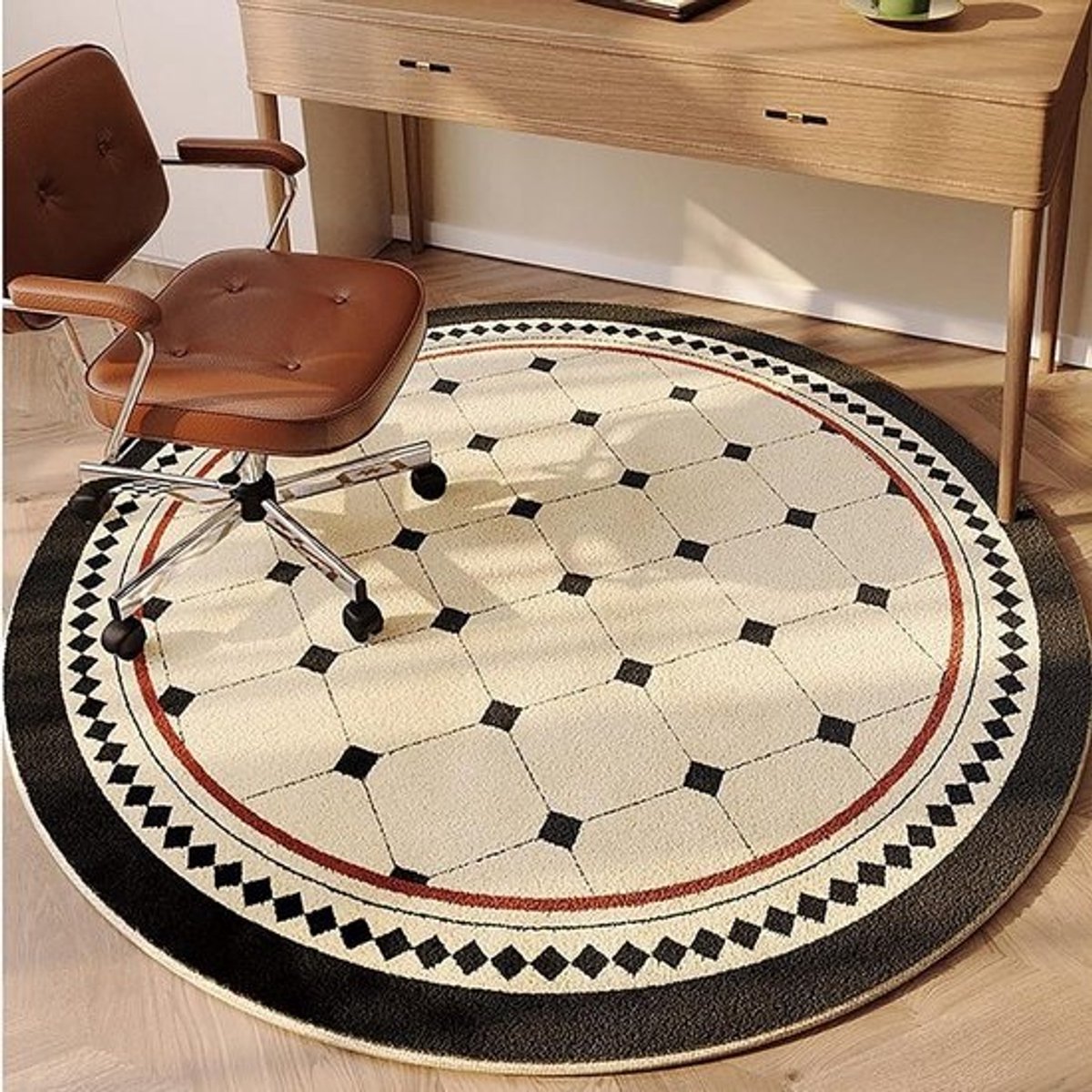 Stoelmat Bureau - Vloerbeschermer Bureau - Kantoor Beschermen - Niet-slip Bodem - 80 cm - Transparant