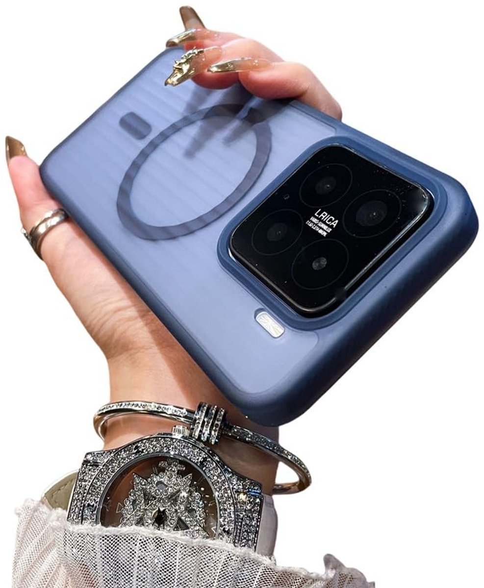 Robuuste beschermhoes voor Xiaomi 13-15 Pro - Schokbestendig, marineblauw
