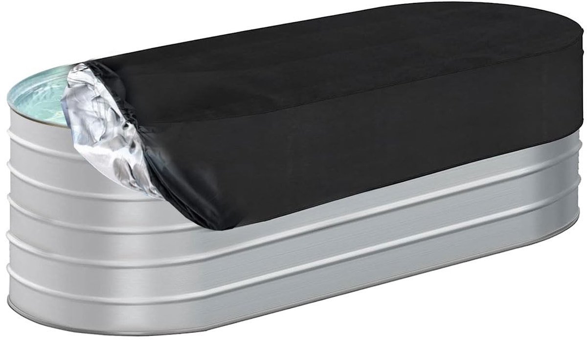 Waterdichte Ovale Cover voor Stock Tank Pool - 183 x 183 cm