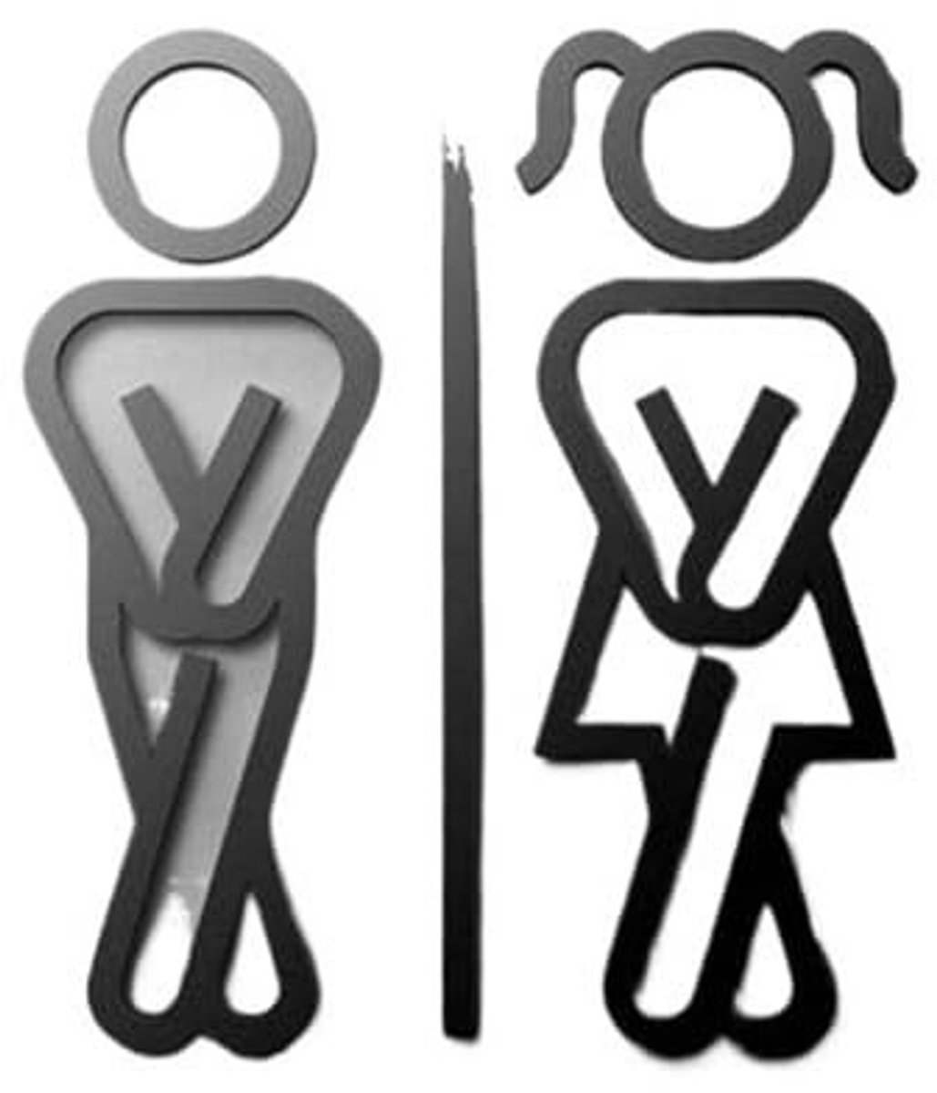 Toilet Bord Acryl Sticker - Muurkunst voor Wc - Zwart