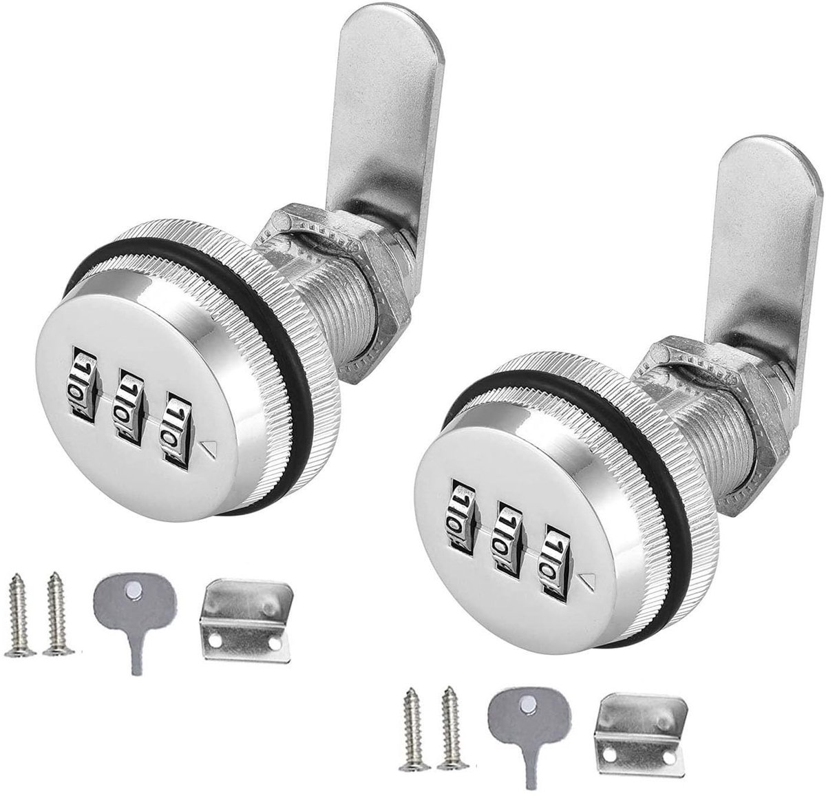 Keyless Cam Lock - 2 Stuks met 3-Cijferige Combinatie