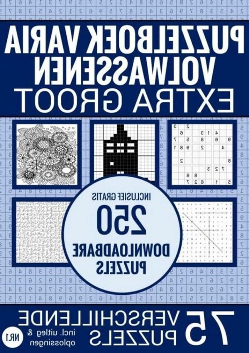 Puzzelboek Varia - Puzzelboek Ouderen - Hersengymnastiek - Extra Groot Formaat - A4 - Niet gespecificeerd