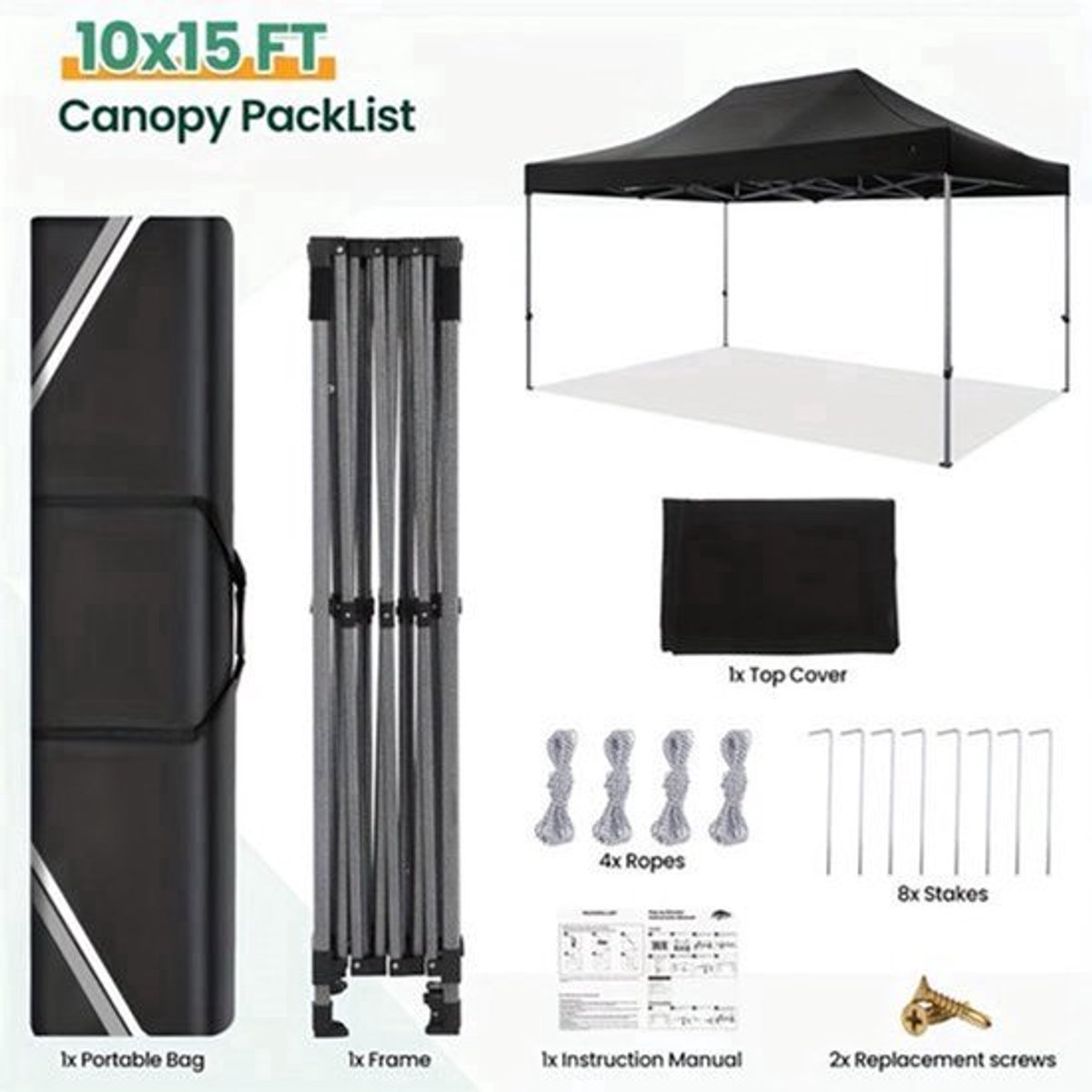 Pop-Up Tent – Partytent – Buitentent – Eventtent – 3X4,5 Meter – Eenvoudige Montage – Stevige Constructie