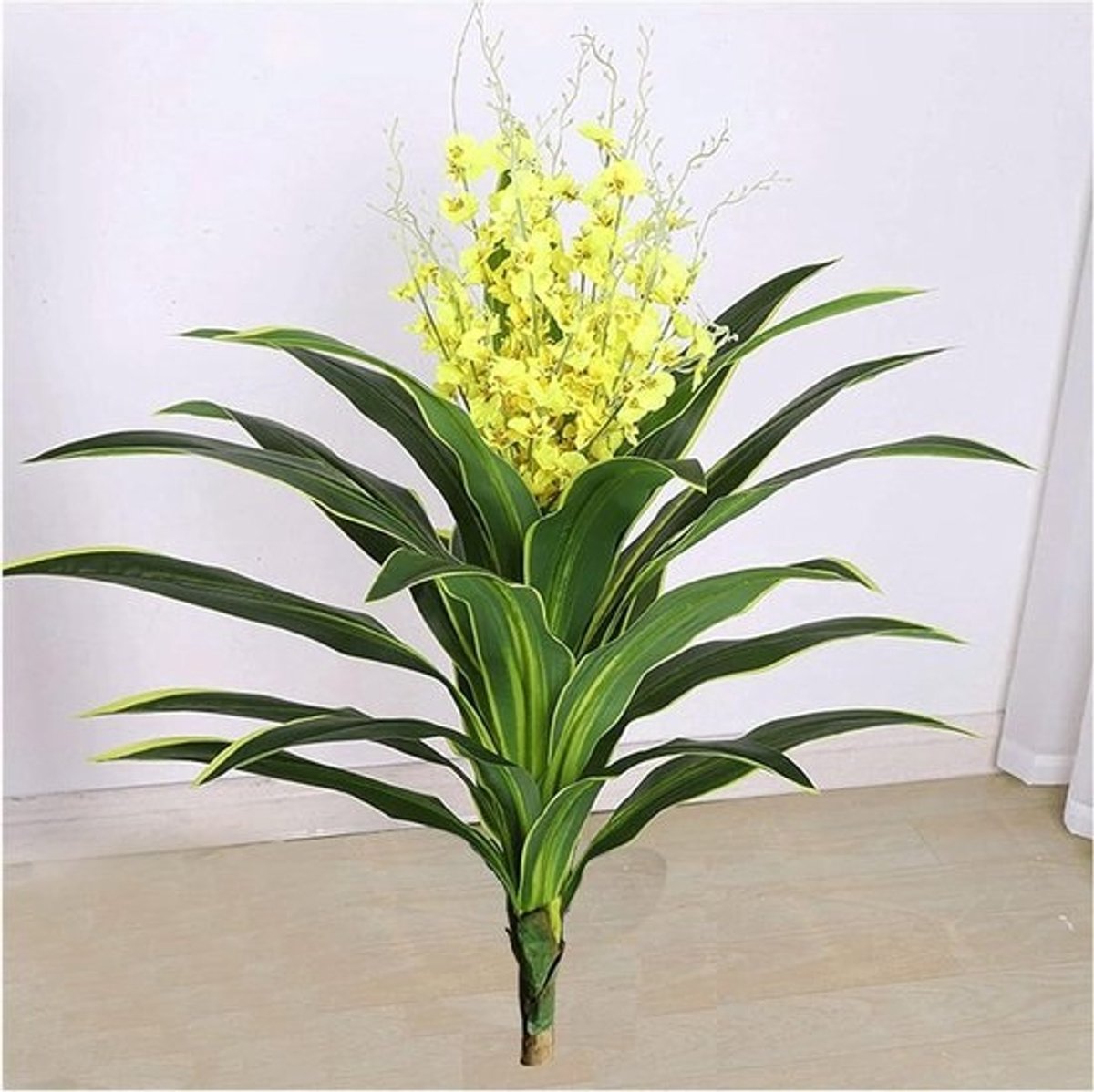 Kunstboom Orchidee - Nep Bonsai Plant - Woondecoratie - Realistisch Bladontwerp - 80 cm Hoog - Niet gespecificeerd