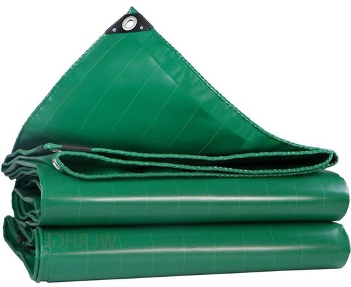 Dekzeil Waterdicht - Tarp Afdekzeil - Bescherming Buiten - UV- en Weerbestendig - 2 x 13 m - Groen