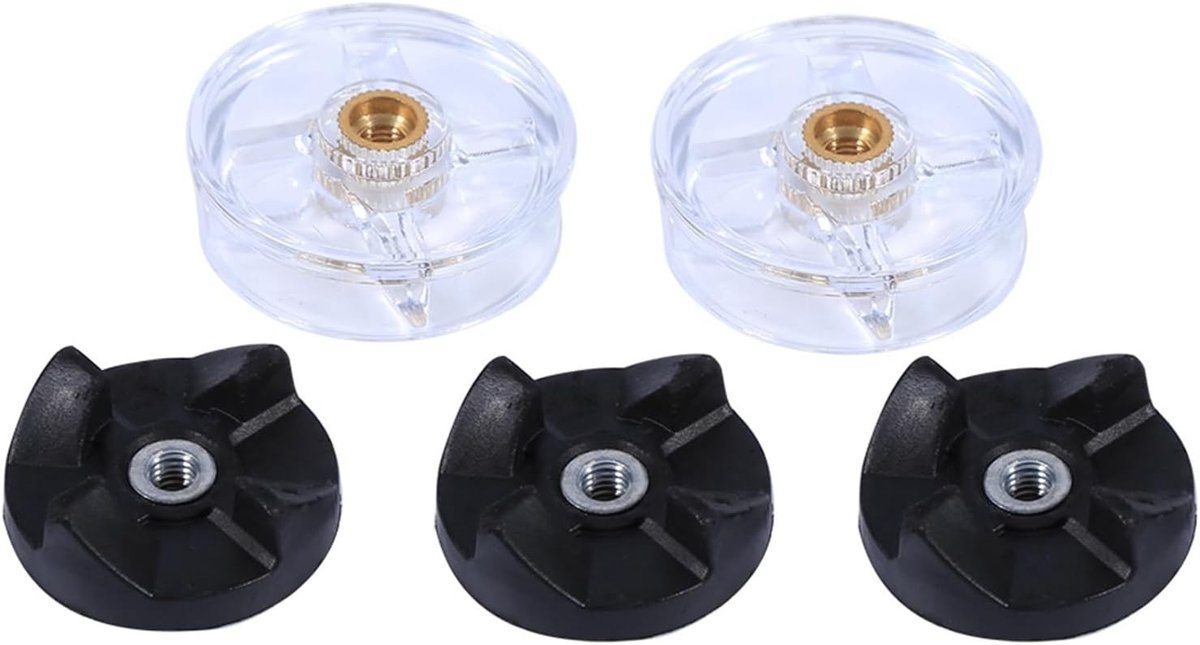 Vervangende 2 Basis Gear en 3 Blad Gears, Rubber Gears voor 250W Juicer, Clutch Onderdelen Accessoires voor Smoothies en Sapjes