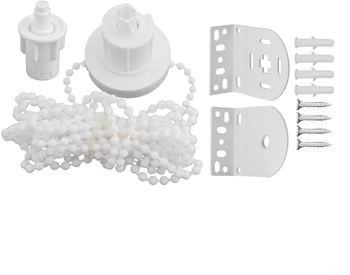 Roller Blind Bracket Top Mount - Wit plastic