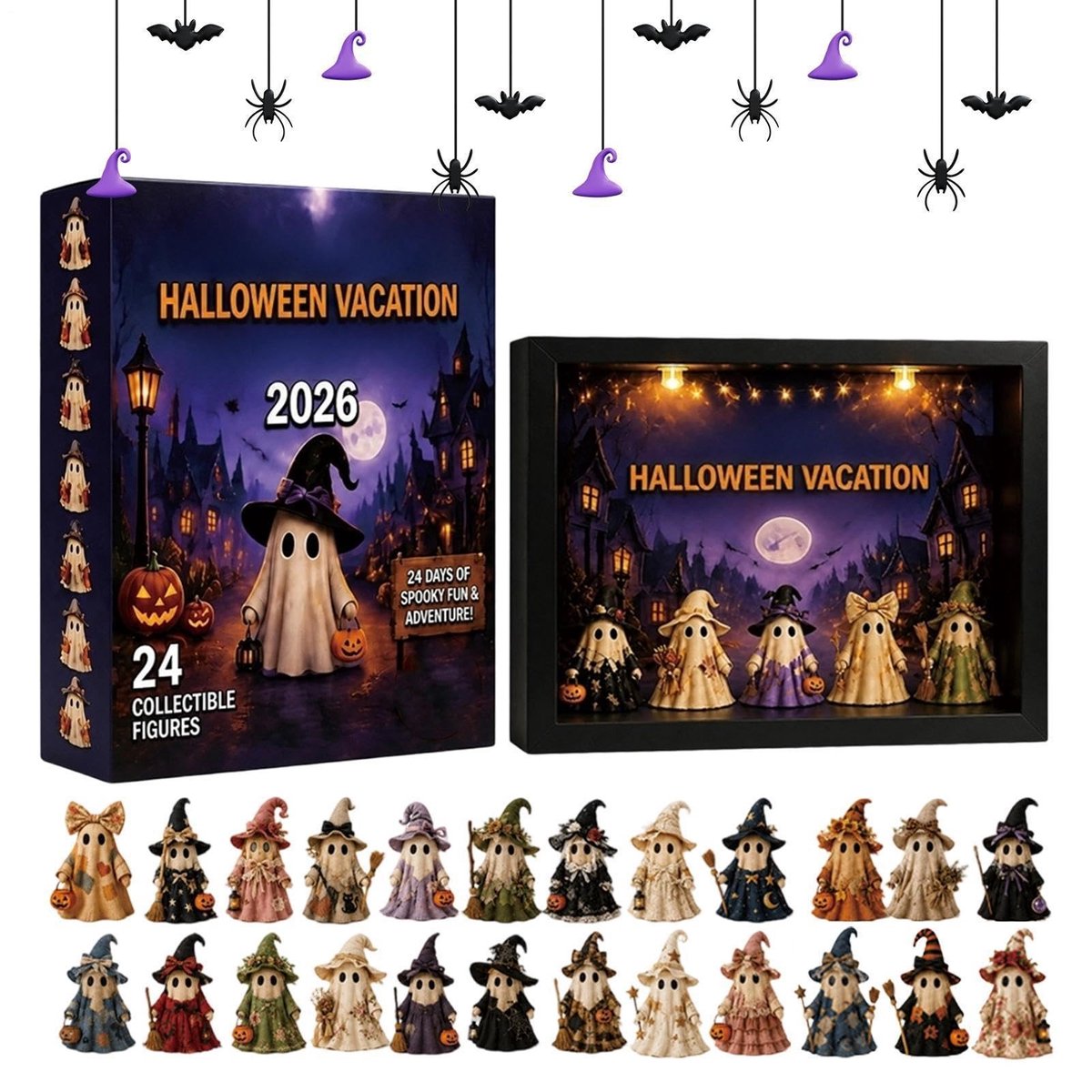 Halloween Countdown Kalender - Acryl Spookachtige Geest Decoratie