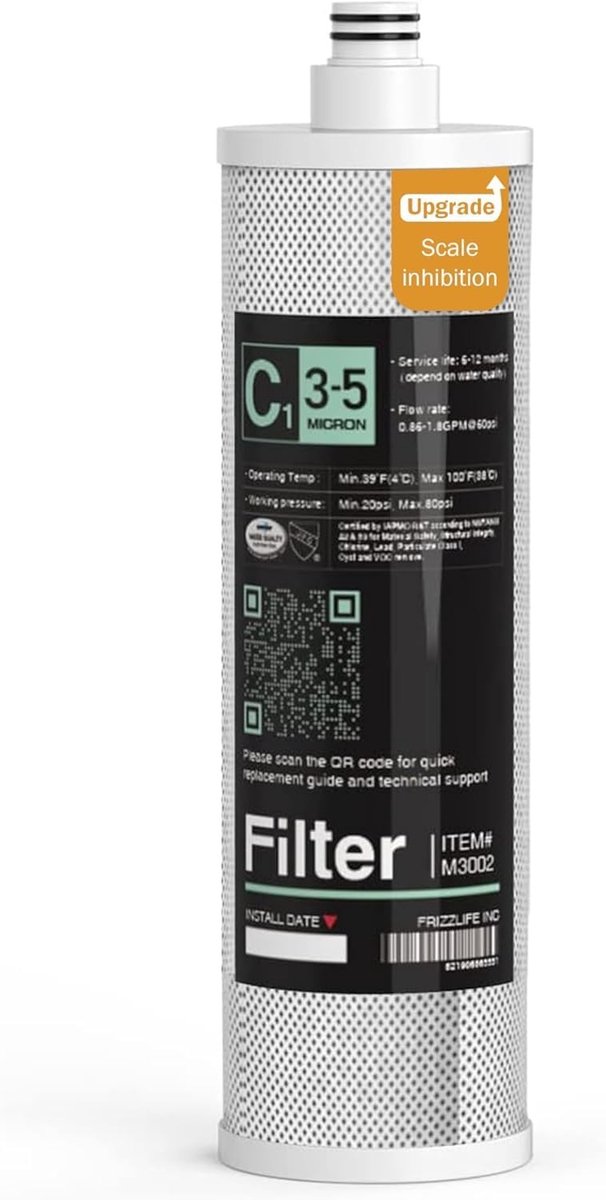 Vervangingsfilter voor waterfilter - Verbeterde waterkwaliteit - 1 stuk