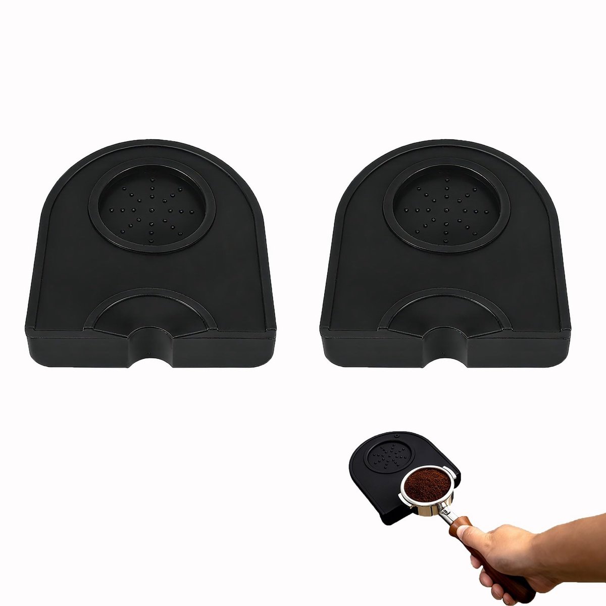 Dailygoods - Set van 2 Koffie Tampermatten voor Barista