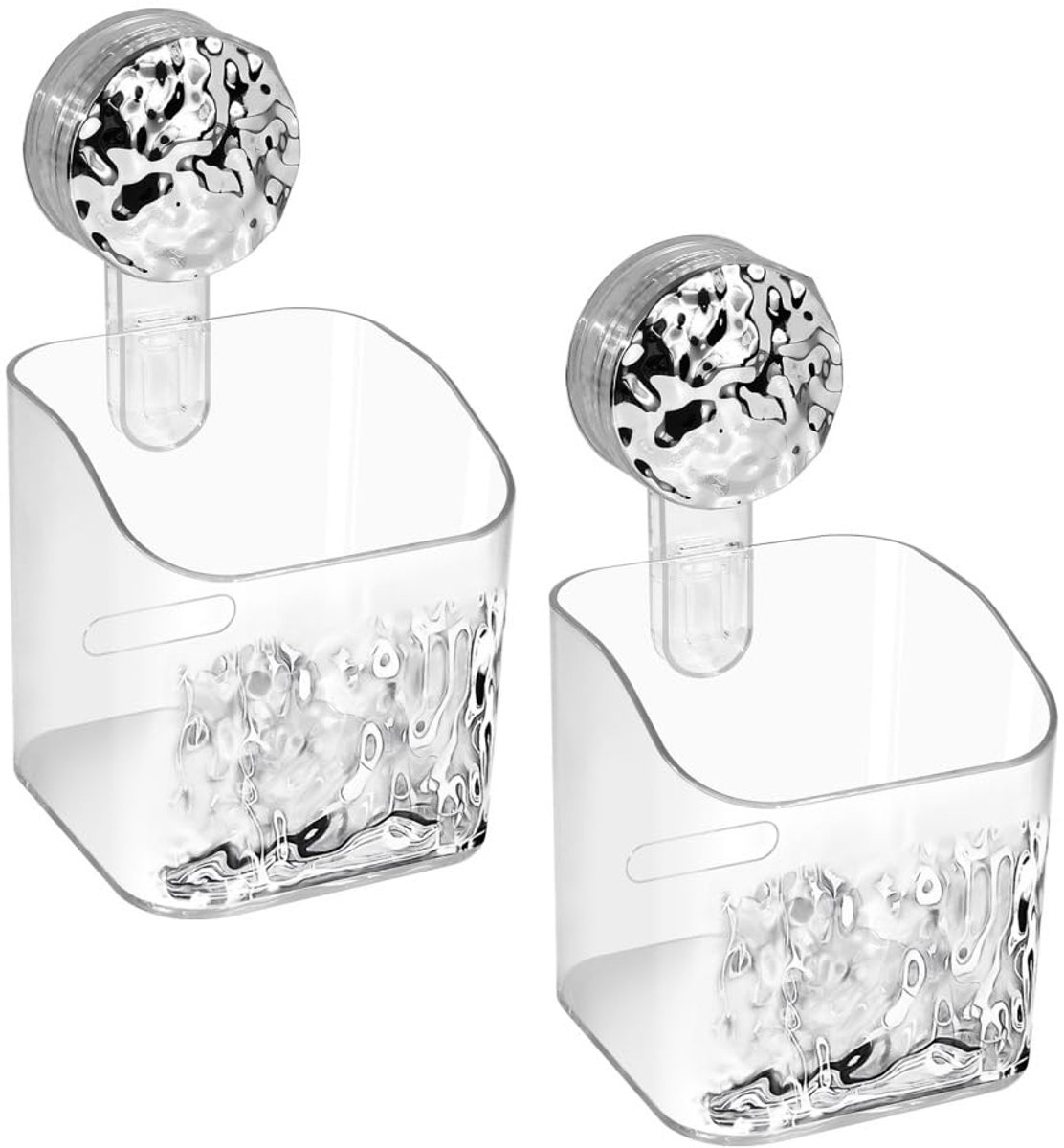 Clear Muur Douche Plank, Geen Boor Zuig Douche Caddy Badkamer Douche Organisatoren met Drainage Gat voor Badkamer Keuken Woonkamer Kantoor