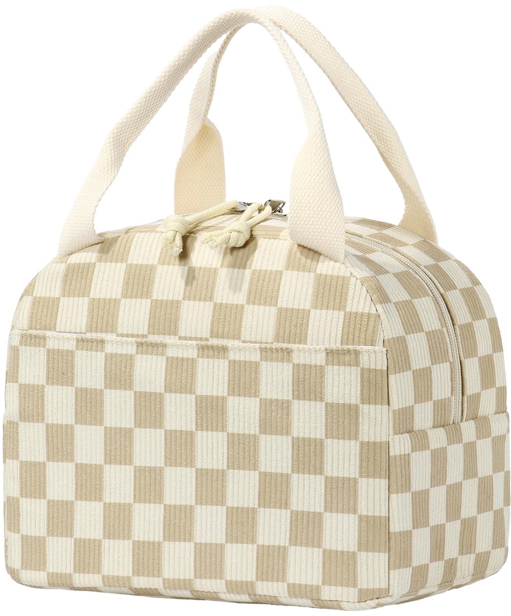 Geïsoleerde lunchbox voor volwassenen, grote 11,2 l broodtrommel, lunchtas voor dames en heren, waterdicht en lekdicht, voor werk, kantoor, universiteit en picknick, bruin