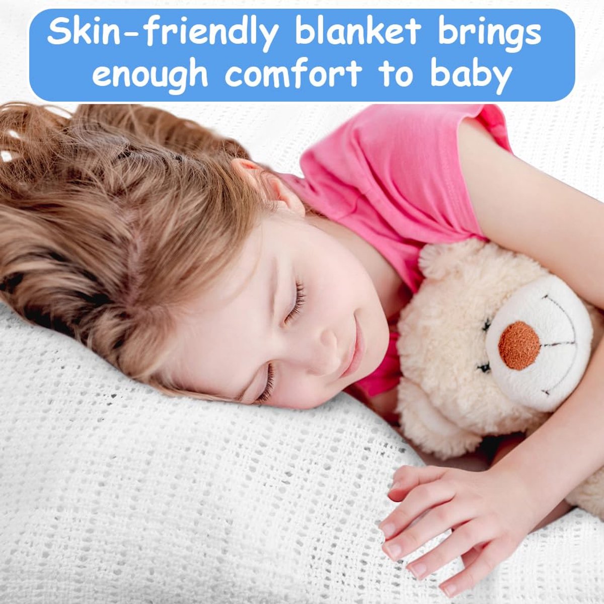 100% katoenen babydeken, set van 2 warme babydekens, baby-inbakerdeken, katoenen deken voor pasgeboren baby, voor wieg, babyzitjes, kinderwagens, bedden, 75x100cm