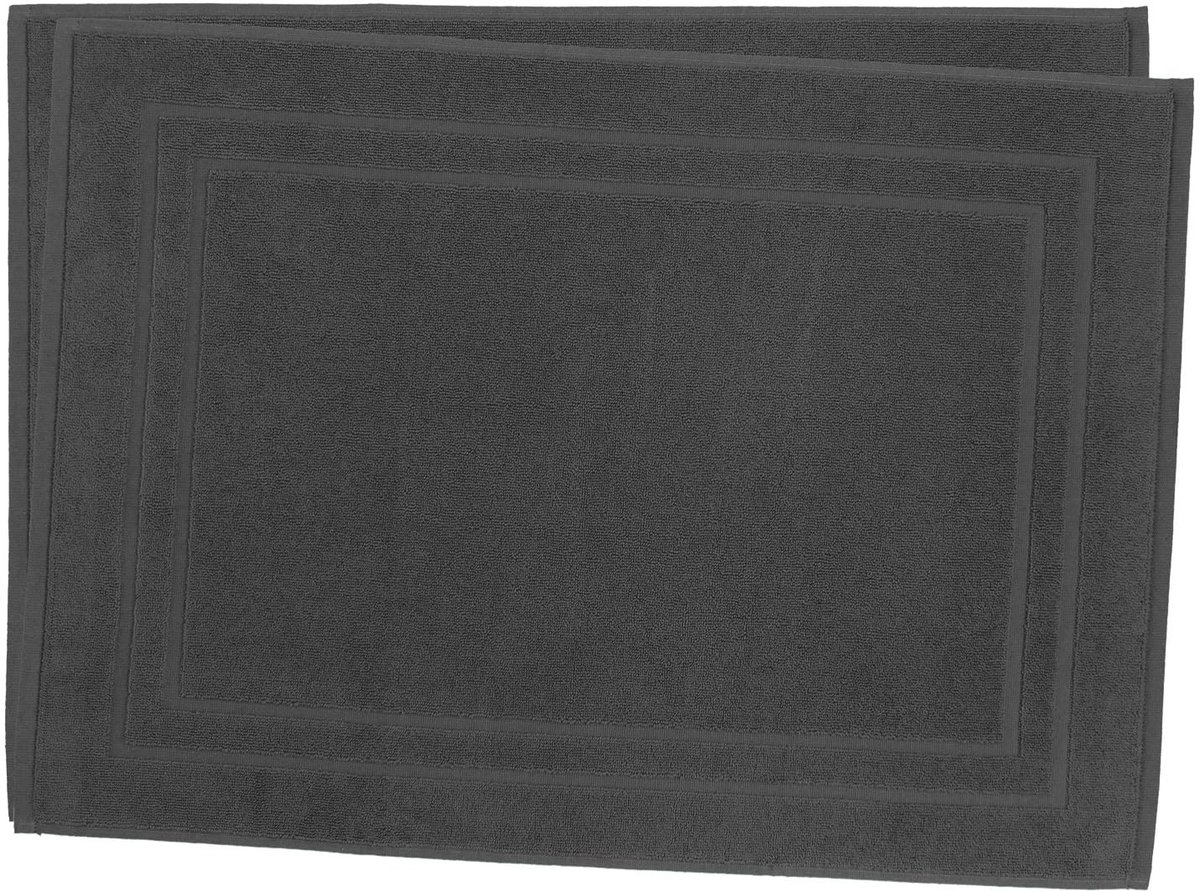 Badmatten, 50 x 70 cm, 100% katoen, 700 g/m², antraciet