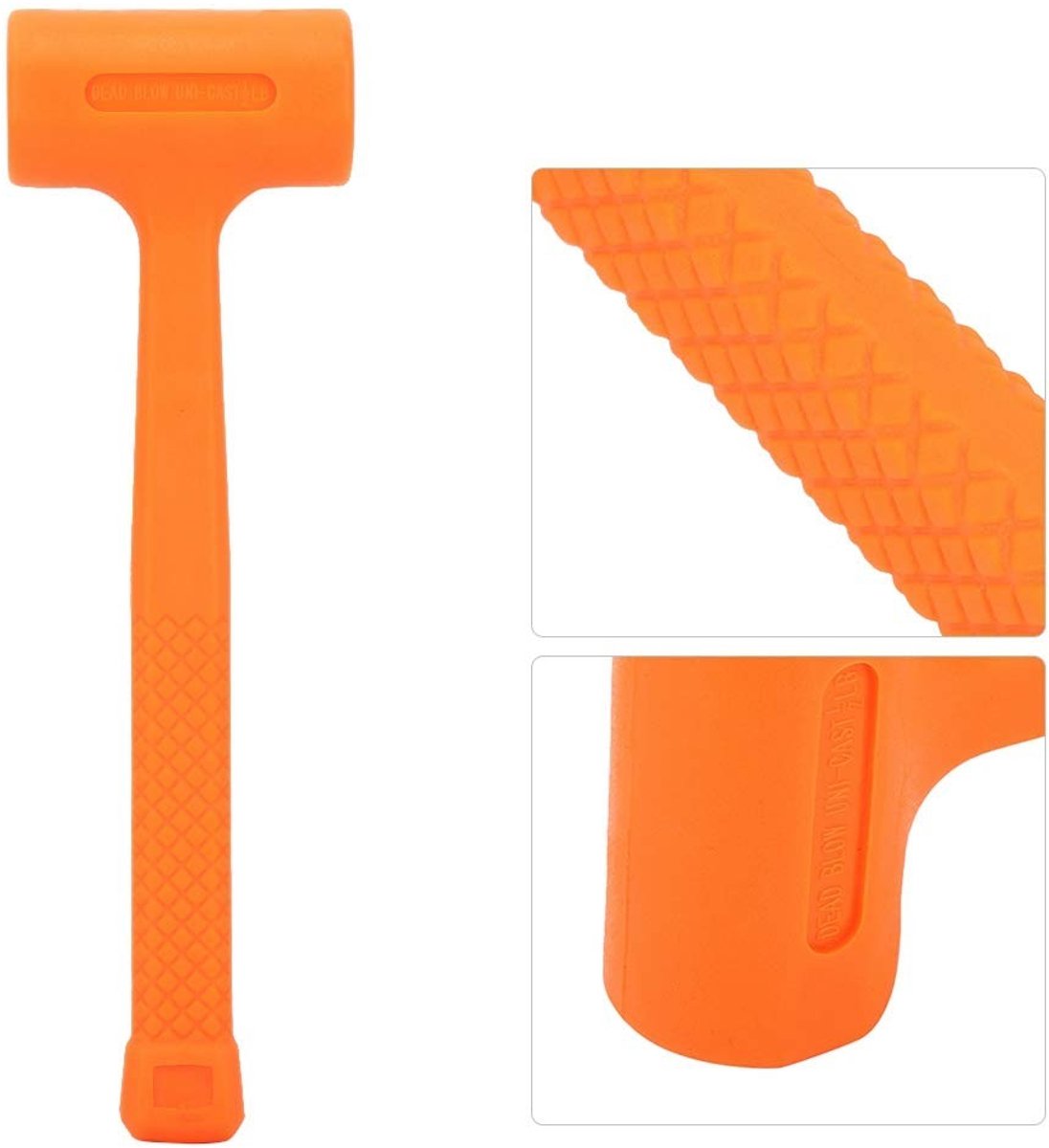 Dailygoods- Maillet 0,5 lb - PVC/Rubber - Antislip Handgreep - Schokbestendig - Vlak Hameroppervlak - Geïntegreerde Stalen Kogel - Rubber Hamer