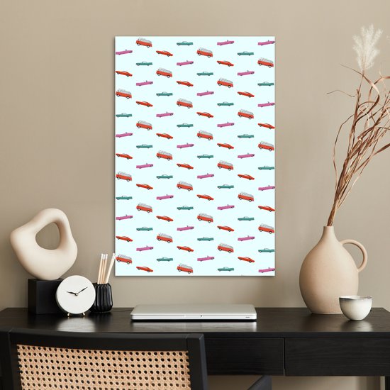 Poster 60x90 cm - Auto - Kleuren - Patroon - Posters - Kamer decoratie - Wanddecoratie woonkamer - Muurdecoratie slaapkamer