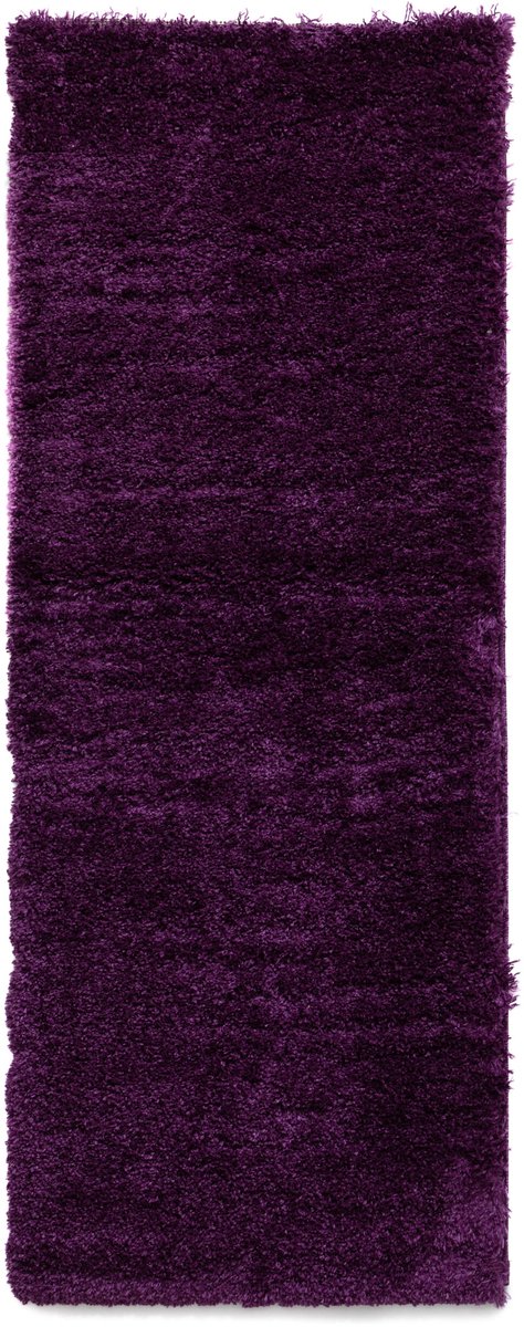 Tapeso Hoogpolige loper - Cozy Shaggy paars 80x300