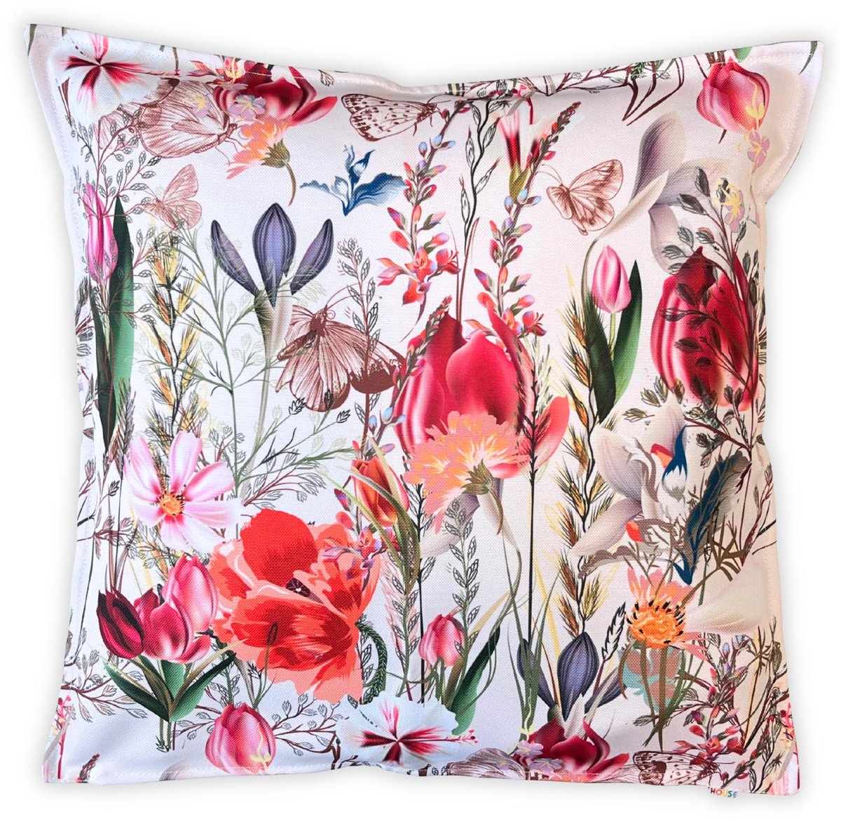 Kussenhoeze, kussenhoes voor buiten, vlekbestendig polyester kussenovertrek, decoratieve kussenhoeze voor woonkamer, bed, tuin, bank, terras, 50x50 cm, zonder vulling