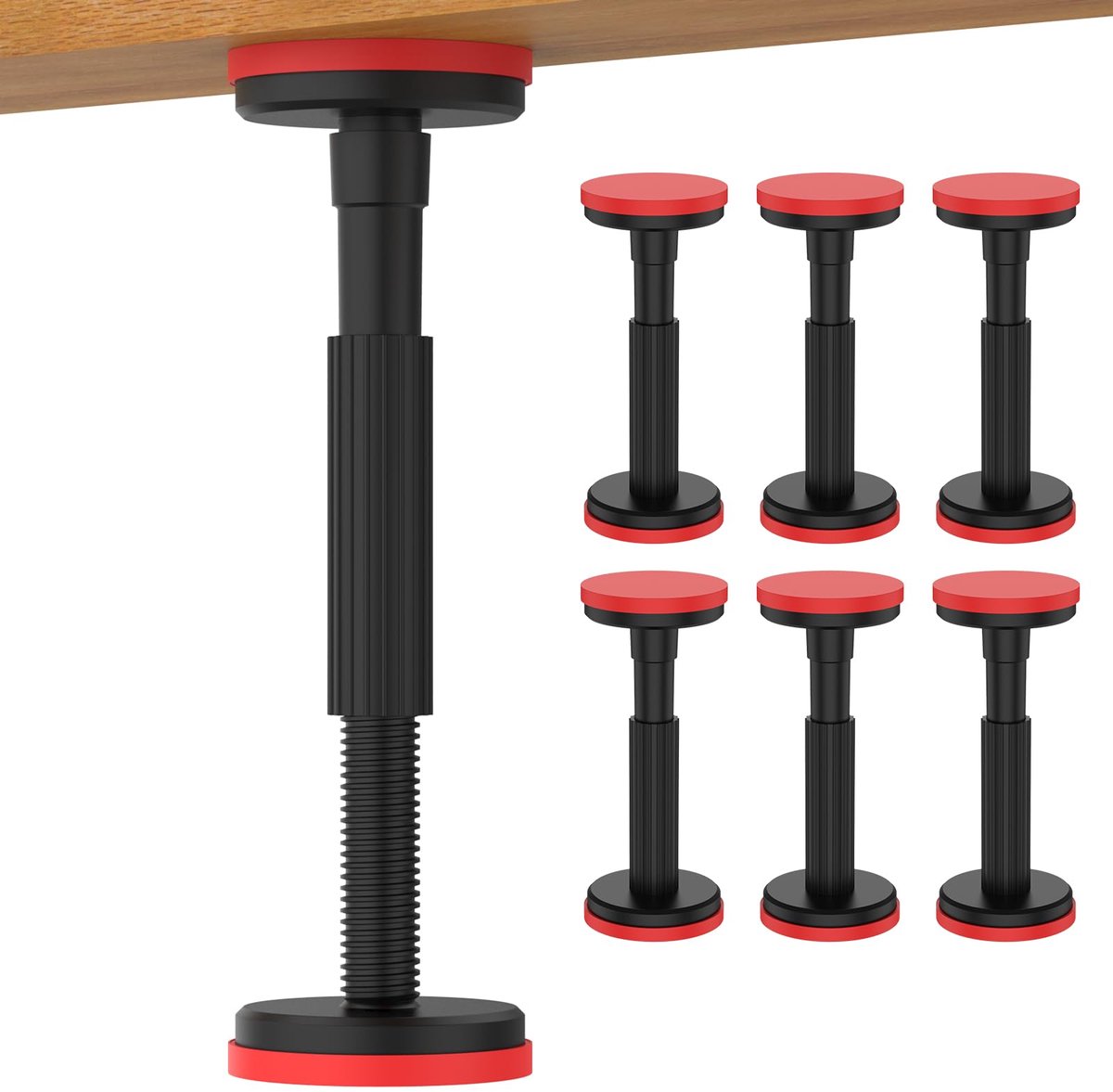 Telescopische steunstang, telescoopstangen, steunsysteem, telescopische steun, verstelbaar steunsysteem, ondersteunt tot 200 kg, 18-45 cm, voor kast, bank, wastafel (2 stuks)
