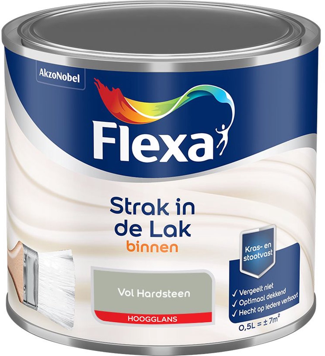 Flexa - Strak In De Lak Binnenlak Hoogglans - Vol Hardsteen - Mengverf - 500 Ml