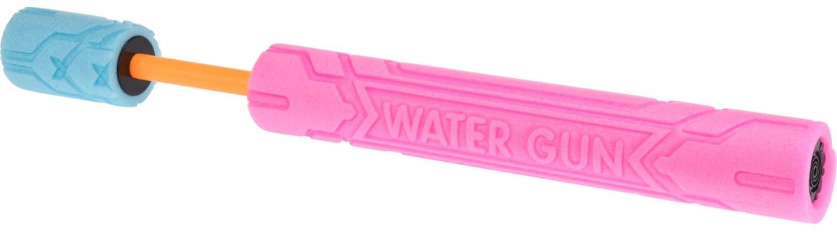 Free & Easy waterpistool spuit - 6x - foam pomp - lengte 40 cm - buiten speelgoed - water spuiten - spuiters