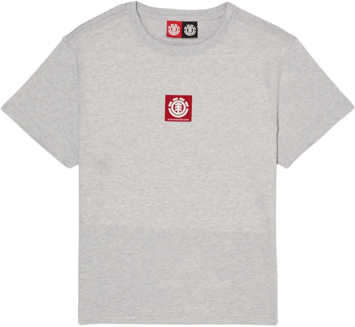 Element Square Logo T-shirt Met Korte Mouwen 16 Years Jongen Grijs
