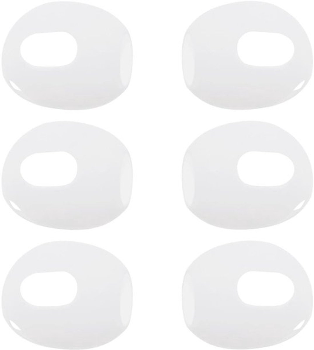 VT Goods - Siliconen Oorkappen - Anti-slip Hoofdtelefoon Covers - Wit