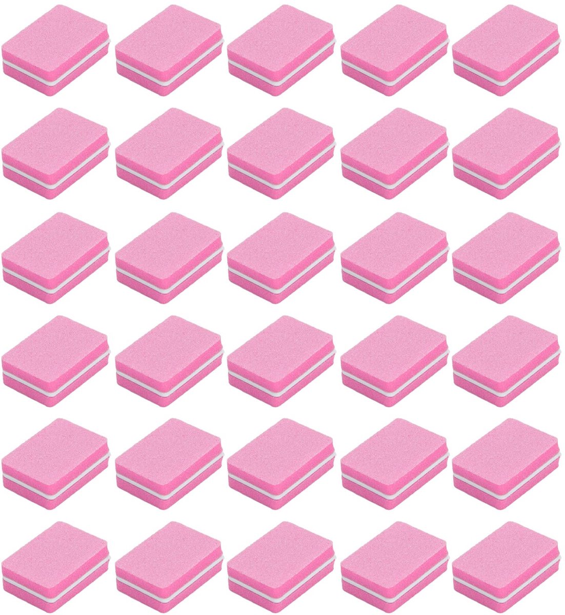 Schuurblok Polijstmachine Buffing File Nail Art Manicure Pedicure File Professionele Manicure Tool Draagbare Nail Tool Nail Art Tips Gereedschap voor Thuis Reizen Salon(roze)
