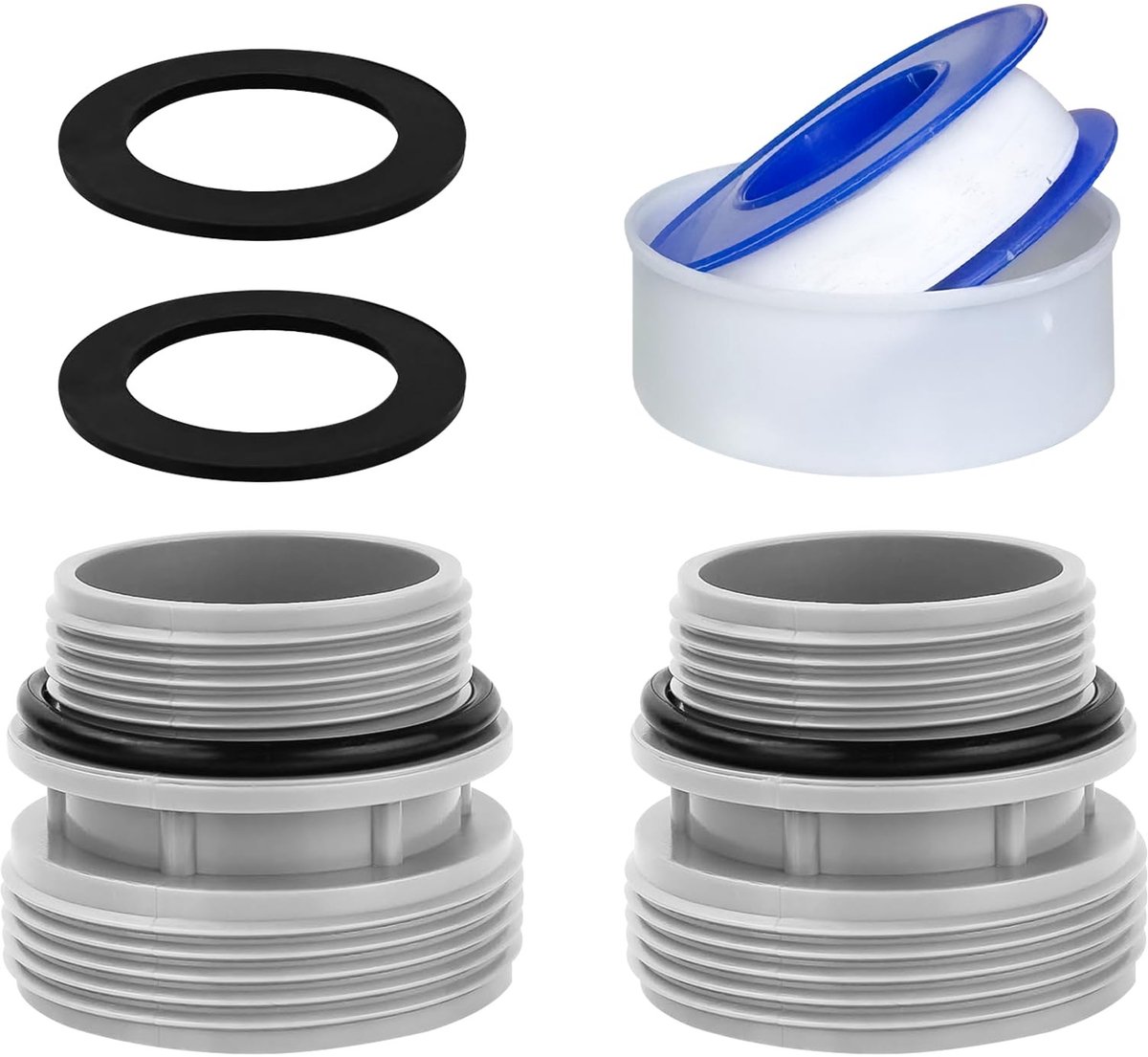 Dailygoods - Zwembadpompadapter - Adapter voor Intex zwembaden - Hoogwaardige kwaliteit - Slangadapter - Eenvoudige installatie - Geschikt voor standa...