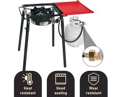 Dailygoods - G1/2 RH Female naar G1/4 LH Male - Gas Adapter - Koper - Gas Stove Adapter - Geschikt voor Camping Cooker - 1 stuk