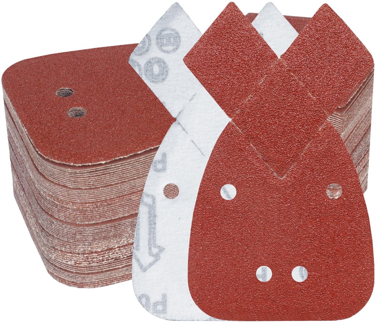 Dailygoods - 80 Stuks Schuurpapier Korrelgrootte 60 - Voor Muisschuurmachines en Detailwerk