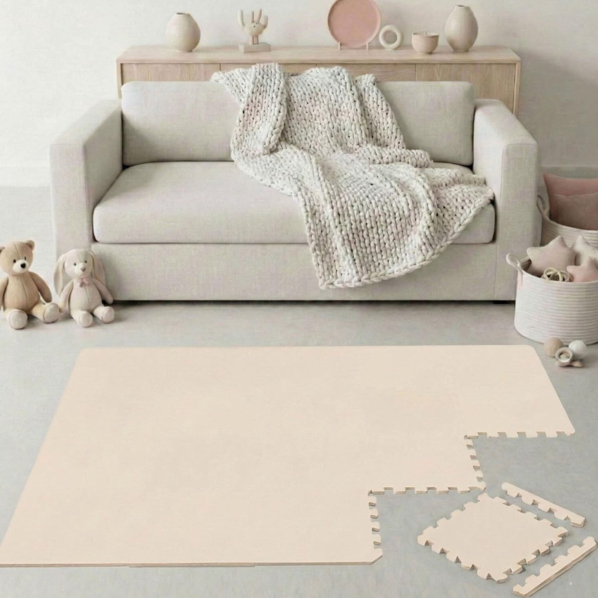 Dailygoods- Speelmat 18-delige Set - Opvouwbare Puzzelmat - Antislip - Zachte Kruipmat - EVA Foam 30x30 cm - TÜV Getest - Vrij van Weekmakers
