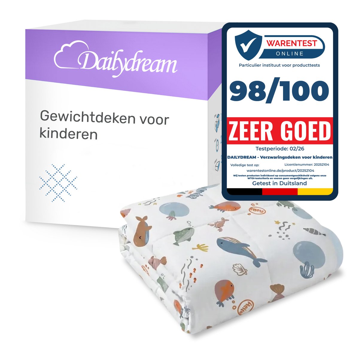 Dailydream | Verzwaringsdeken | Ocean weighted blanket - Zwaartedeken- Therapy Blanket