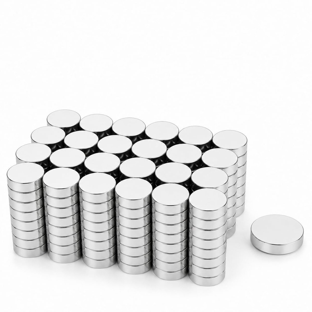 Dailygoods- Schijfmagneten 15 Stuks - Mini Magneten - Sterk - Magneten voor Koelkast - Magneten voor Whiteboard - 20 x 10 x 2 mm
