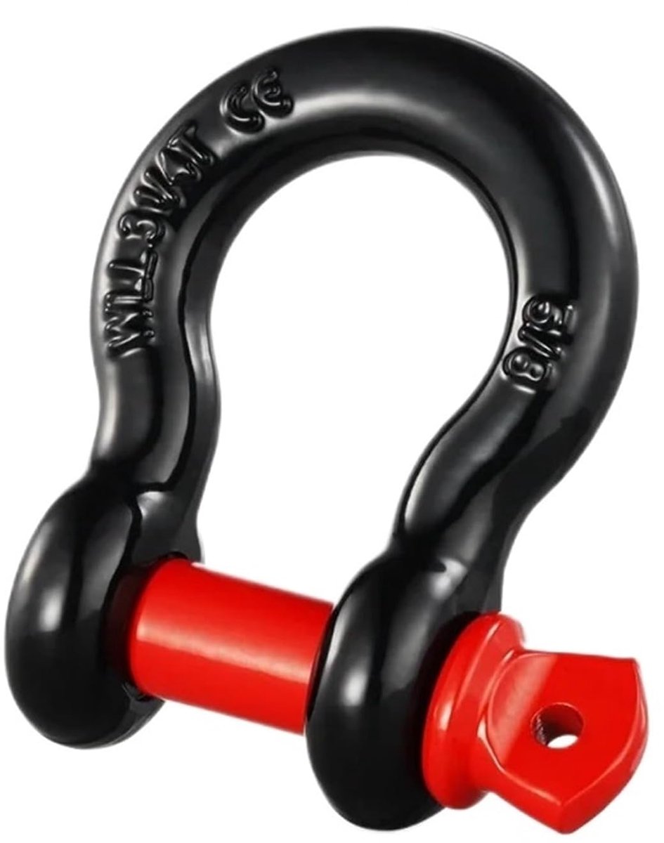 D-vormige schakel - D-ring beugel - Lasten zekeren - Schroefdraadbout ontwerp - 5/8 inch - Staal