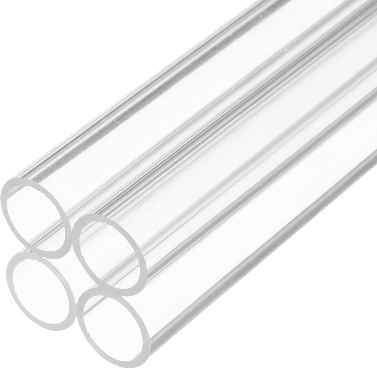 Dailygoods- Plastic Buis 14 Inch - Doorzichtige Acryl Buis - Stijve Buis - 18 mm x 20 mm - 4 Stuks - Weerbestendig en Duurzaam