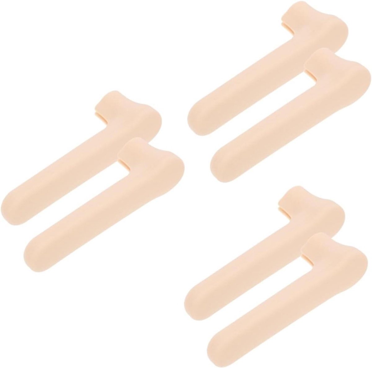 Deurklinkhoezen - Babyveiligheid - Kinderen beschermen - Zachte siliconen - 6 stuks - Beige