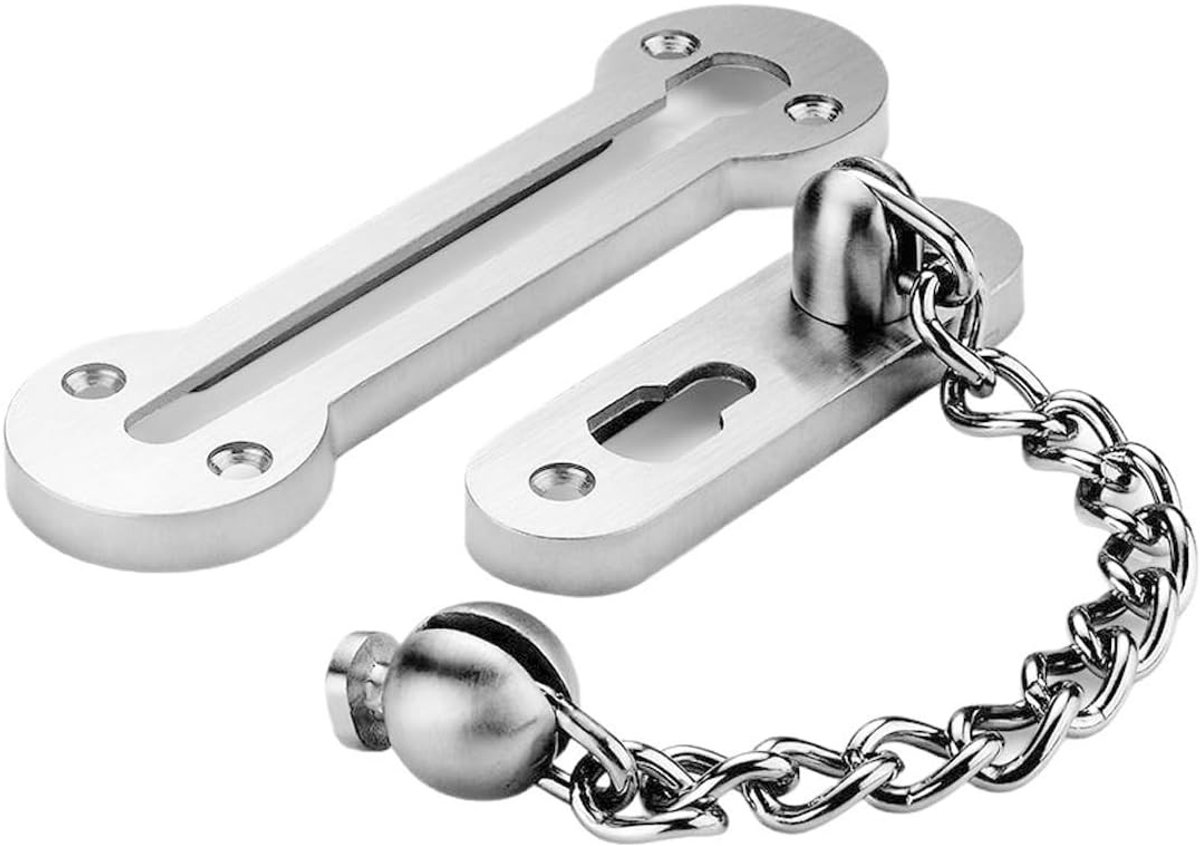 Extra dikke 3mm RVS deurketting, zware kwaliteit beveiligingsslot voor voordeur, veiligheidsslot en limiter