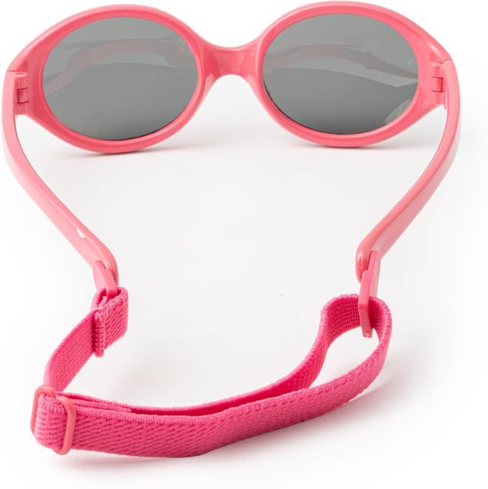 Flexibele Baby Zonnebril Roze 0-18 Maanden - 100% UV400 Polariserende Glazen van Merkloos — afbeelding 3