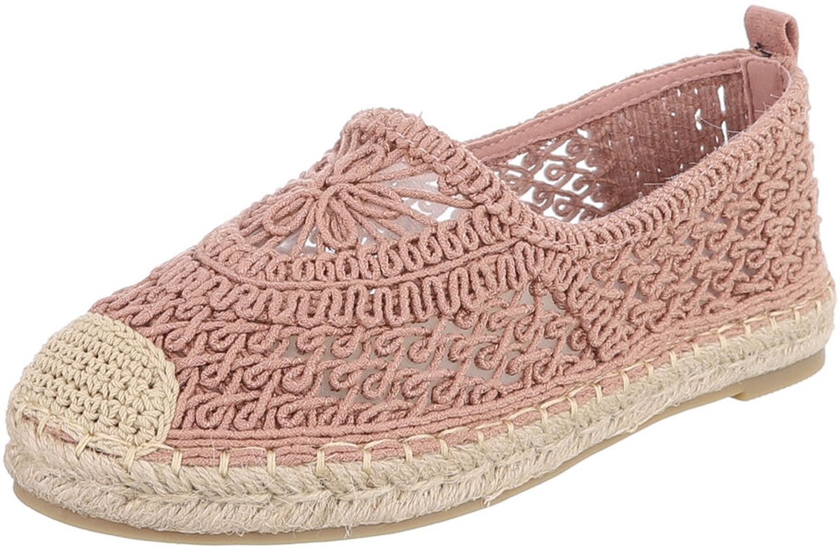 Dames slipper met gespen en pareldetail Mt:39