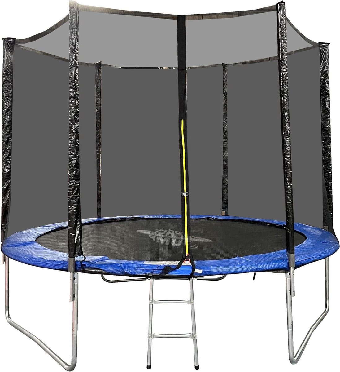 Trampoline met Net - Buiten Speeltoestel - Buiten Spelen - Inclusief Ladder - 305 cm Diameter - Zwart