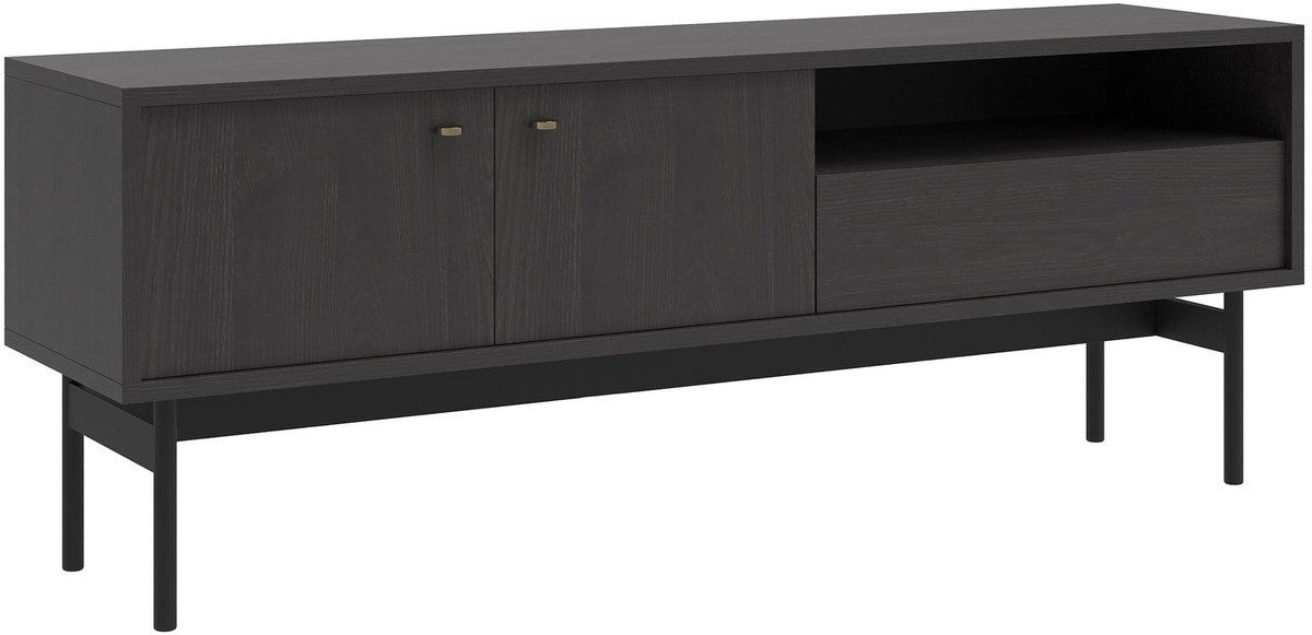 Selsey Olar II – TV-meubel met 2 deuren, 1 lade en 1 open vak - Greige - 154 cm