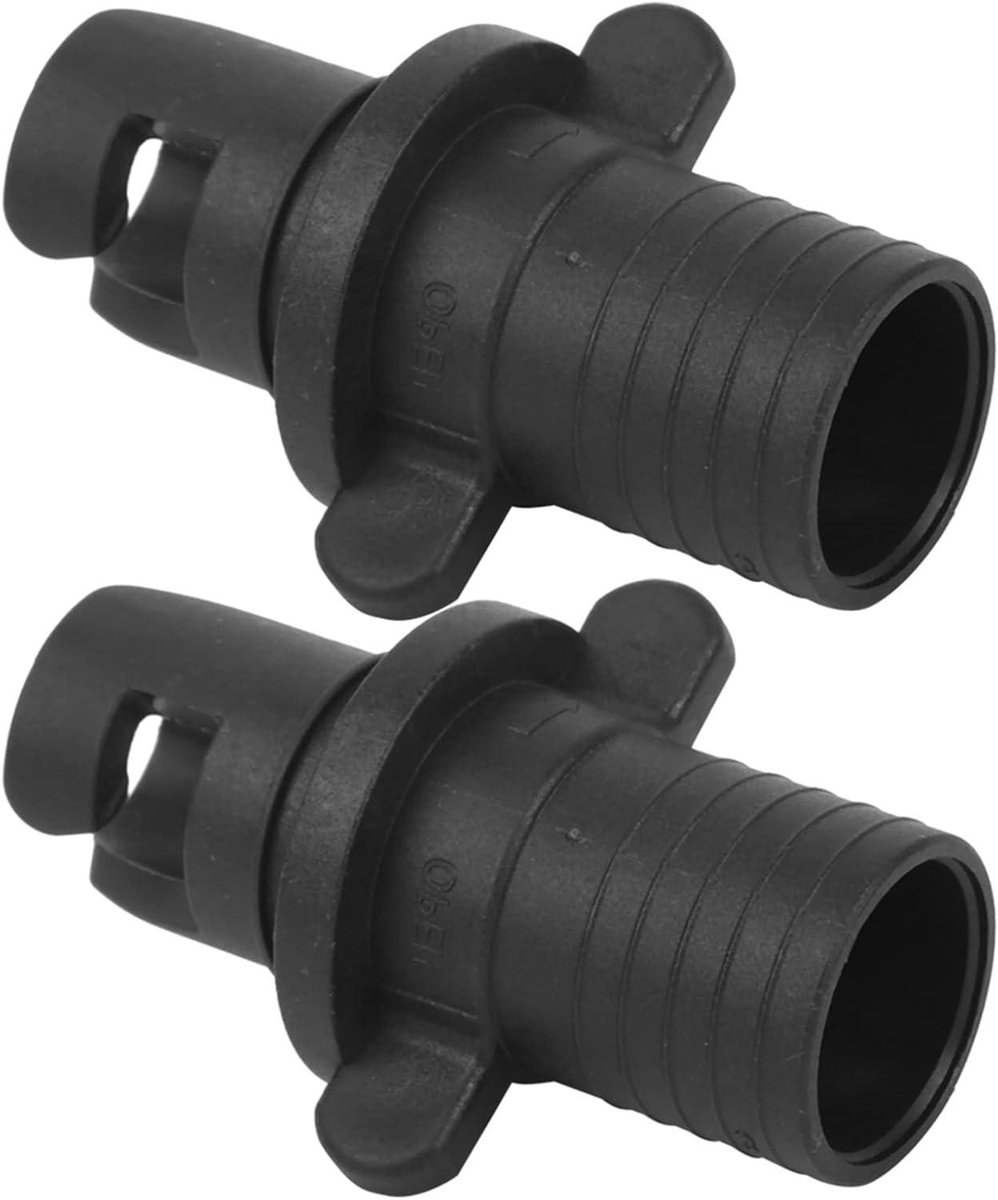 Ventiel Adapter - Pompe Connector - Watersport Accessoire - Lekvrij Ontwerp - 5.6 cm Lengte - Zwart