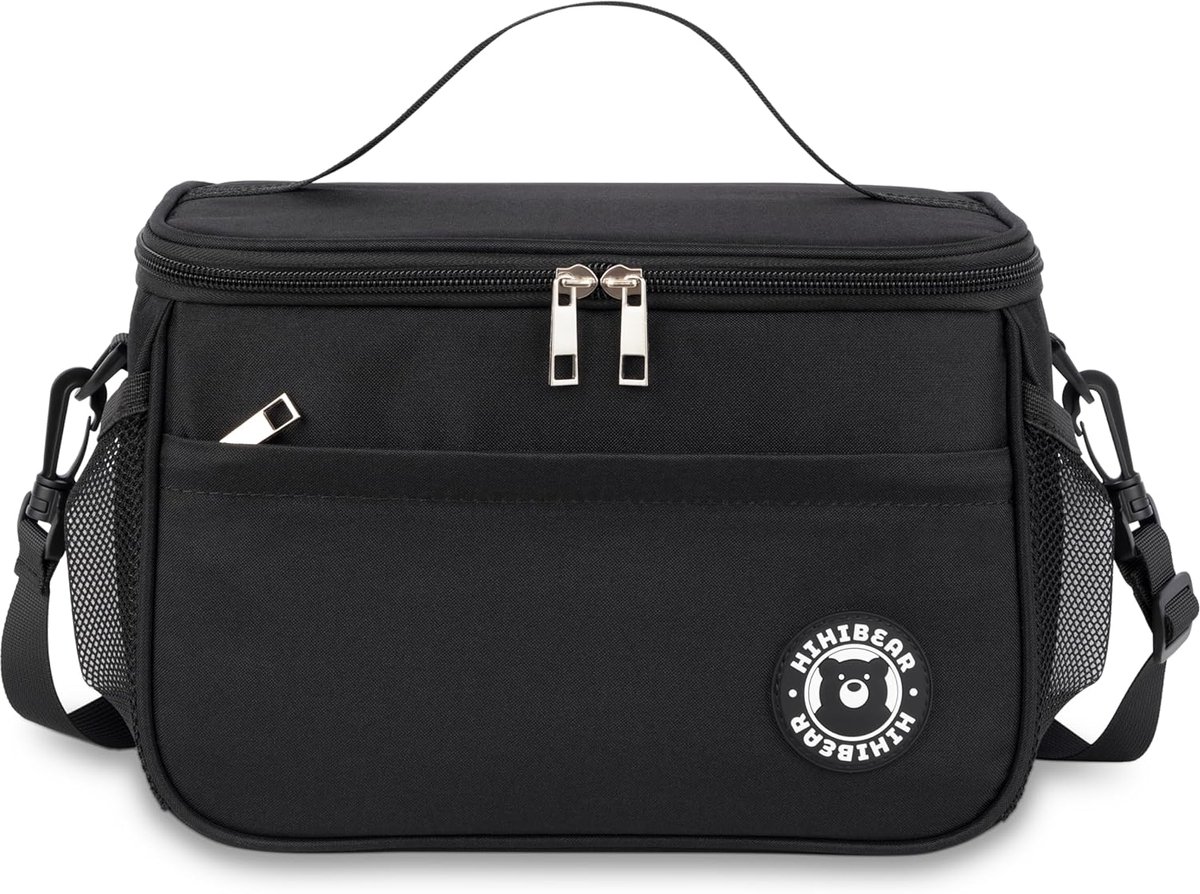 SnelShoppen - Insulated Lunch Bag 6.4L/9L, Koeltas, Bento Lunch Bag, Thermische Werk Lunch Tas, Vouwbaar voor Werk, Reizen, Kantoor, Picknick