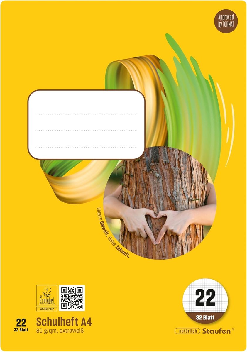 Thijox - Staufen Style Schriftenboek Set van 5, A4 Gelijnd 32 Vel 80 g/m² Papier, Perfect voor School & Kantoor, Milieuvriendelijk, Hoge Kwaliteit, Ma