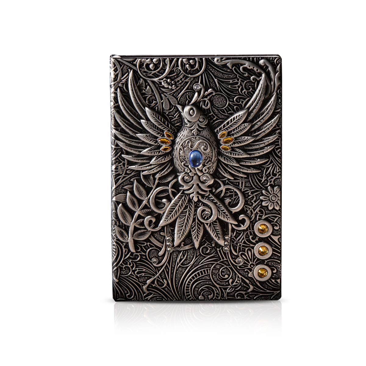 Thijox - Vintage Leren Notitieboek A5 Waterdicht - Dagboek met Reliëf, 100 Vellen, 21,5 x 14,5 cm - Perfect Cadeau voor Mannen, Vrouwen, Kinderen en R