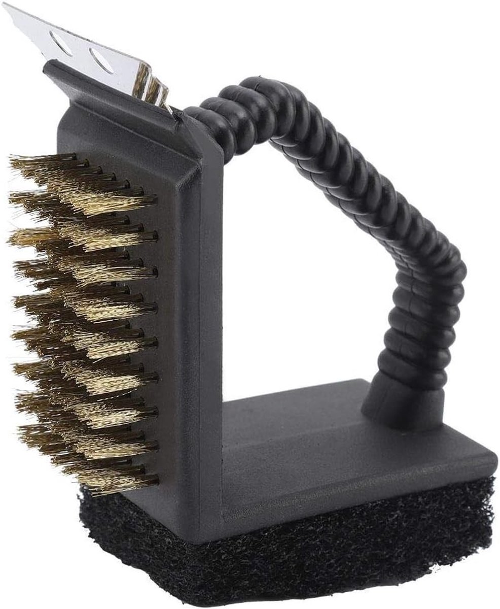 Multifunctionele 3-in-1 Grillborstel en BBQ Cleaner, RVS Schoonmaakset voor Grill en Oven